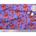 thumbnail image 2 of Soimoi Silk Fabric Raspberry,Strawberry & Cherry Fruits Print Fabric by Yard 42 Inch Wide, 2 of 3