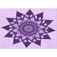 thumbnail image 1 of Ahgly Company Machine Washable Indoor Rectangle Transitional Blossom Pink Area Rugs, 5' x 7', 1 of 7