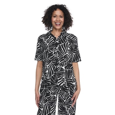 Iyla Women's Crinkled Camp Shirt