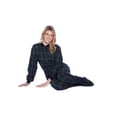 thumbnail image 1 of Pyjama à Pieds pour Adulte en Flanelle de Coton à Carreaux Bleu Marine et Vert Dormeur Dormeur, 1 of 2
