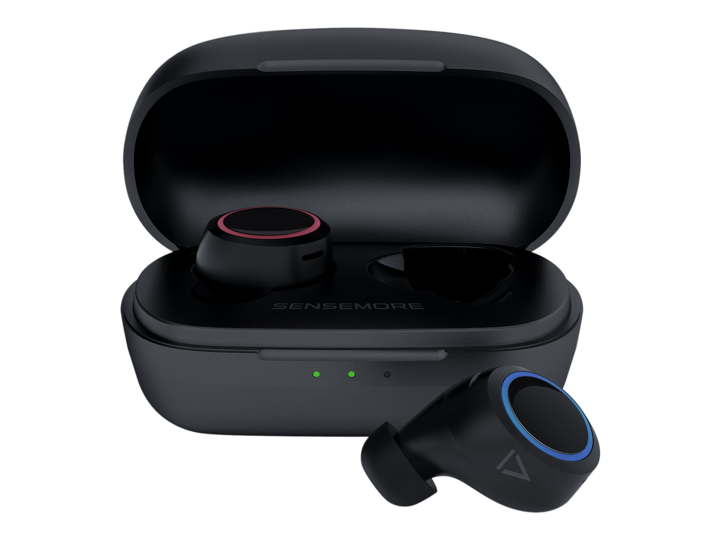 Creative Sensemore Air - Écouteurs Sans Fil avec Micro - Intra-Auriculaires - Bluetooth - Annulation active du Bruit - Noir