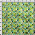 thumbnail image 4 of oneOone Tissu Viscose Georgette Jaune California Ocean Ride Matériel de Couture Tissu Imprimé au Mètre 42 Pouces de Large, 4 of 4