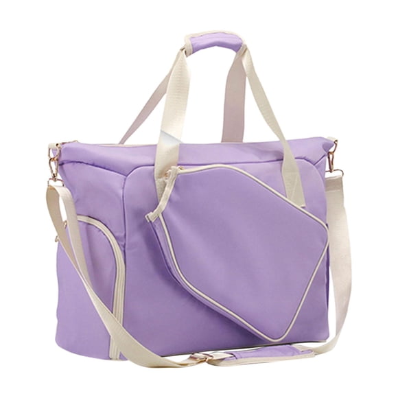 jinwen Sac de Pickleball Adultes Rangement pour Raquette de Pickleball Équipement Sac de Sport Sac Fourre-Tout Blanc