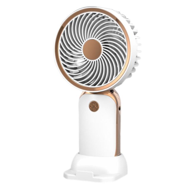 GROWTH TANK Handheld Portable Fan for Camping or Playing Sports Versatile Hand Held Personal white