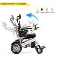 thumbnail image 4 of Fauteuil Roulant Électrique Pliant et de Voyage Inclinable pour Adultes Prêt pour le Voyage Fauteuil Électrique Portable Compagnon de Voyage pour Aînés, 4 of 7