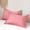 Pink, variant on Free Shipping Solid Color Pillowcase Pillow Core Set For Two Pairs Of Comfortable And Breathable Student Dormitory Pillow Case