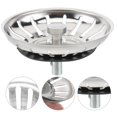 thumbnail image 2 of Kitchen Sink Strainer Stainless Steel Kitchen Garbage Disposal Strainer Sink Drain Catcher (Silver), 2 of 6