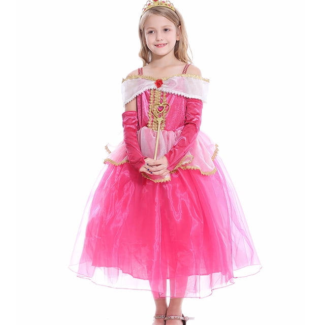 Sleeping Beauty Robe de Costume de Princesse pour Fille, Fête, Halloween, Cosplay, 2 à 10 Ans
