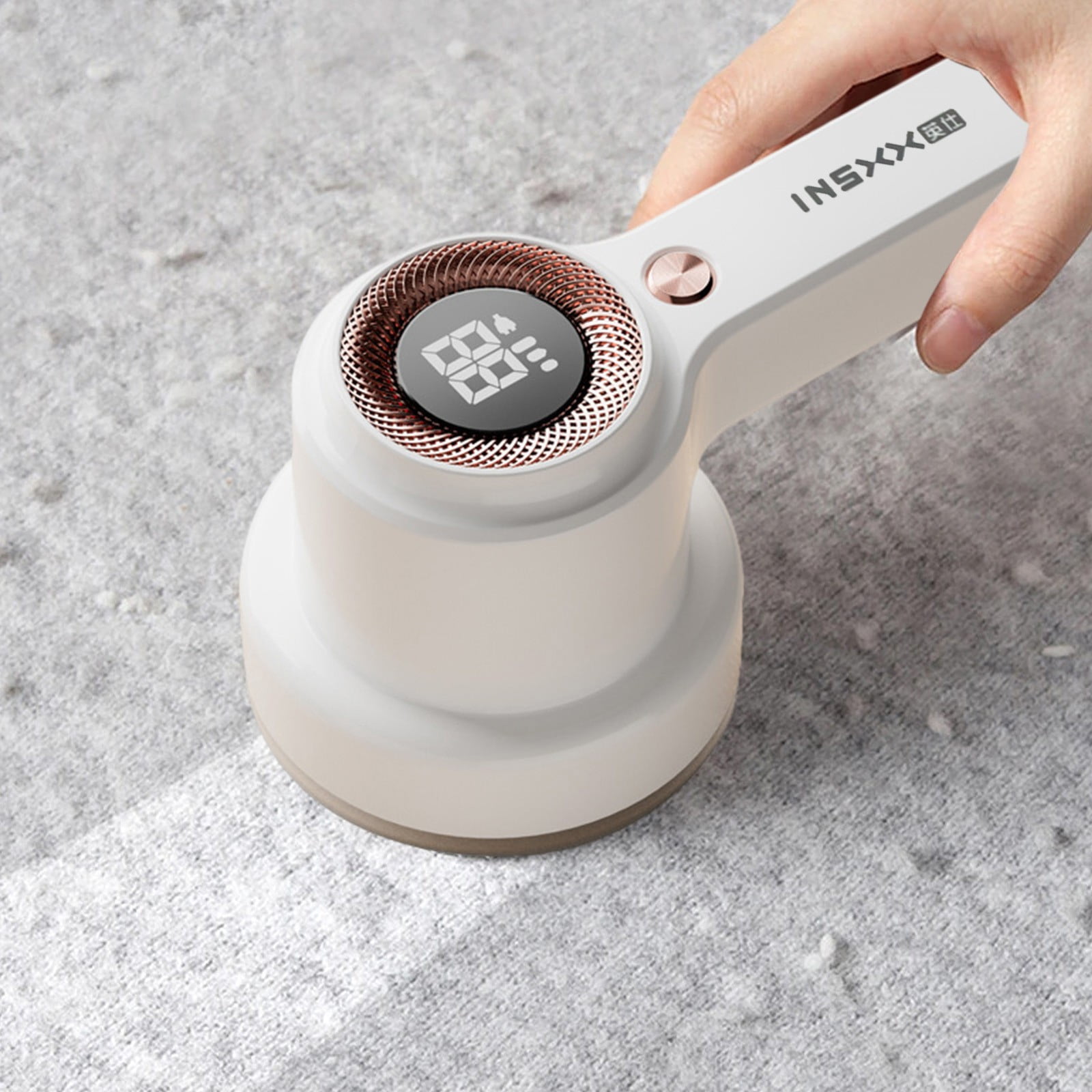 TIMIFIS Ice Compartment Fabric Shaver, Lint Remover Pet Hair Remover for Laundry, Lint Remover Lcd Display Lint Roller Battery Operated Carpet Rake for Clothes Fuzz Lint Balls Kitchen Gadgets