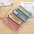 thumbnail image 2 of pitrice 3Pcs Kids Children Chopsticks Fork Spoon Set Utensil Set Travel Cutlery Camping Tableware, 2 of 8