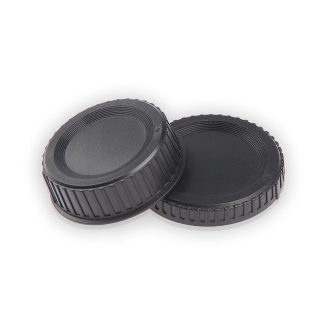 2Pcs Rear Lens Cap 50mm Camera Back Cover for D Series DSLR Models D7500 D5 D6 D5600 D4S D500 18mm Black