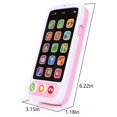 thumbnail image 3 of Smart Cellphone Toy Kids Learning Mobile Phone Music Sound Educational Child Birthday Gift, 3 of 8
