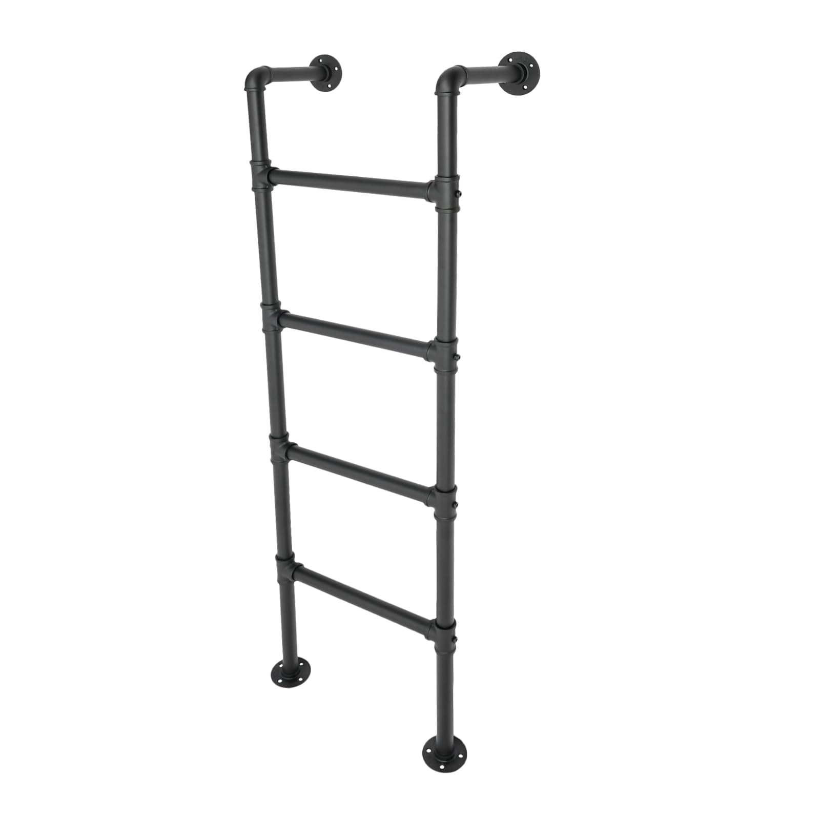 FURNITLEG Bed Ladder, Wall/Floor-Mounted Ladders Bunk Bed Ladder, 4-Step Ladder Egress Window Ladder 440LBS Load Capacity