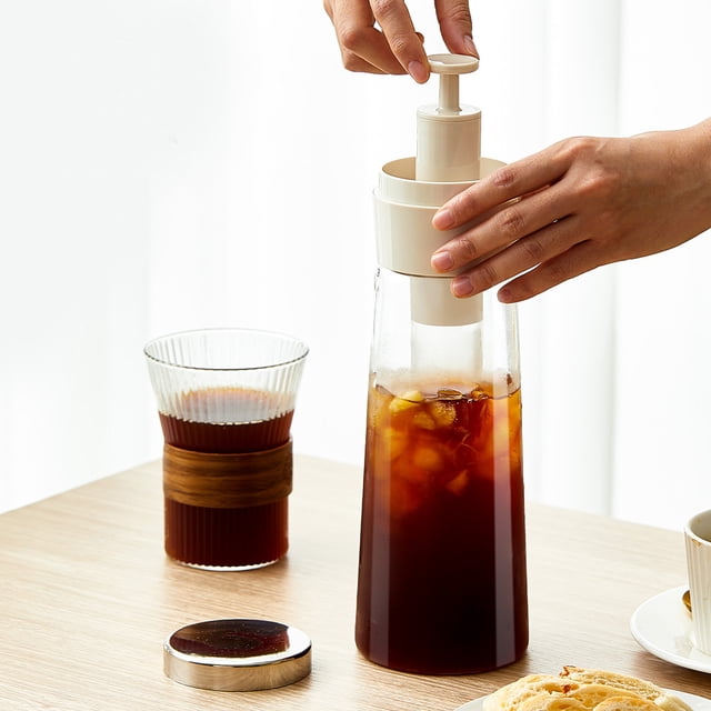 Cold Brew Kettle High Borosilicate French For Iced Coffee Tea Hot And Cold Infusion Versatile Kitchen Storage Container