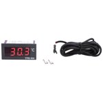 Mini LCD Indicateur de température du thermomètre du panneau de température numérique -40℃ - +110℃