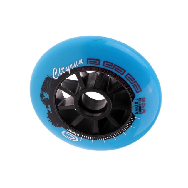 fastboy Versatile Speed Skating Wheels for Indoor and Outdoor Inline Skate Tool Blue 100mm 1Set