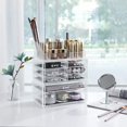 thumbnail image 2 of Makeup Organizer 3 Pieces Set Cosmetic Storage Jewelry Display Case 8 Drawers, 2 of 8
