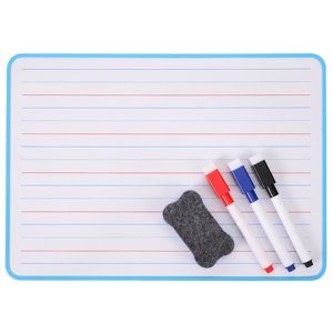 Dry Effase Board Petit tableau blanc Double face Tableau blanc petit tableau blanc pour les enfants avec lignes