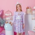 thumbnail image 1 of AAMILIFE Robe Princesse pour Filles Unicorn à Paillettes à Manches Longues Robe d'Automne Robe d'Anniversaire pour Enfants Robe de Mariage en Tulle Vêtements pour Enfants, 1 of 2