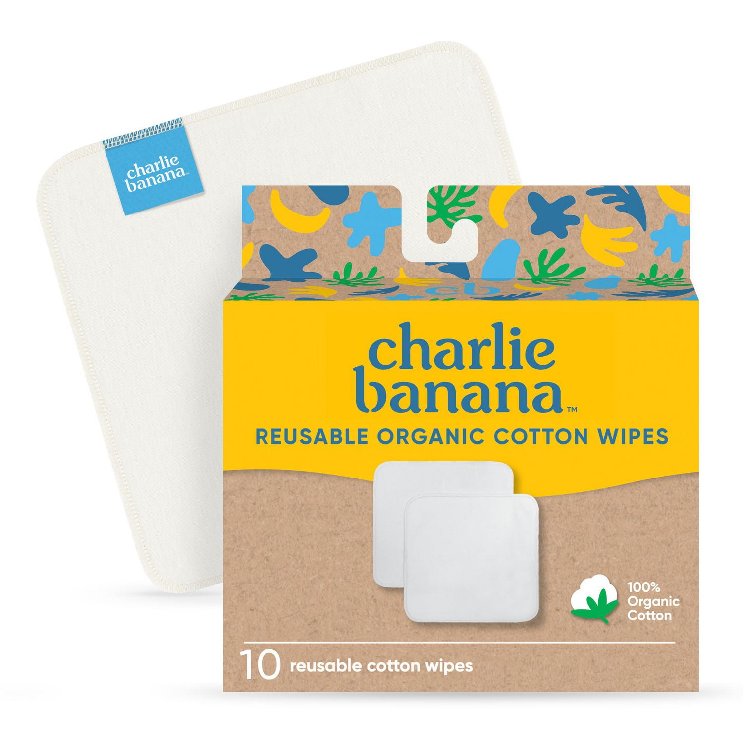 10 Organic Cotton Wipes