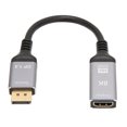 thumbnail image 1 of DP Mâle vers HD Interface Multimédia Câble Femelle, DisplayPort 1.4 vers HD P vers HD Interface Multimédia Câble Display Port vers HD Interface Multimédia Durabilité Éprouvée, 1 of 8