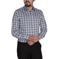 thumbnail image 2 of Chemise Habillée pour Homme Bleu Marine à Carreaux Blancs, 2 of 4