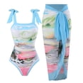thumbnail image 1 of Weiqiqre Maillots de Bain pour Femmes Pulpeuses à Bretelles à Nouer, Contrôle du Ventre, une-Pièce avec Jupe de Plage, 1 of 6