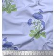 thumbnail image 1 of Soimoi Polyester Crepe Fabric Leaves & Floral Block Printed Craft Fabric by The Yard 42 Inch Wide, 1 of 3