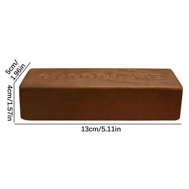 Lot De 3 Barres De Chocolat Squishy Réalistes – Jouet Anti-stress à Montée Lente – Soulage La Tension – Silicone 16 Cm – Adulte Et Enfant