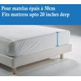 thumbnail image 3 of Nola Home Palais Collection Drap-Housse Blanc 300 Fils Coton Peigné Grand Lit, 3 of 3