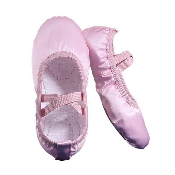 Chaussons de Ballet pour Tout-Petites Filles Chaussures de Danse Semelle en Cuir Fendue pour Enfants Vêtements pour Enfants Taille 3.5-4T