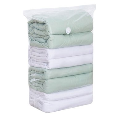 Visland Vacuum Compression Bag Thickened Material Large Capacity No Pump Needed Compression Transparent with Air Valve Dustproof Moisture-proof House-moving Package Bag