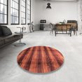 thumbnail image 3 of Ahgly Company Tapis d'Intérieur Carré Abstrait Orange Vif, 7 Pieds Carré, 3 of 6