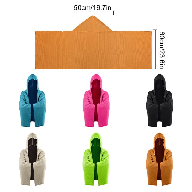 Langgg Portable And Waterproof Surf Poncho For Sun Protection Non-slip Beach Poncho Sky blue