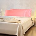 thumbnail image 2 of PiccoCasa Satin Body Pillowcases 2 Pcs Soft with Zipper Closure Light Coral 20"x48", 2 of 7
