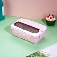 thumbnail image 1 of Suncoda Portable Lunchbox, Divided Lunch Box, Microwave Heated Plastic Lunch Box, Microwave Oven Student Meal Box Office Worker Portable Tableware Meal Box, 1 of 3