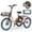 Pink, variant on MOONCOOL TK1 Folding Electric Tricycle, 750W Motor 48V Foldable Ebike Electric Trike for Adults, 20" Fat Tire 3 Wheel Electric Bicycle with Front & Rear Baskets