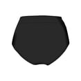 thumbnail image 4 of Women Casual High Waisted Swim Trunks Nylon Spandex Split Solid Color Quick Drying Beach Water Activities Wear, 4 of 5
