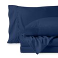 thumbnail image 1 of Bare Home Premium 1800 Collection 3-Piece Bed Sheet Set, Twin, Dark Blue, 1 of 10