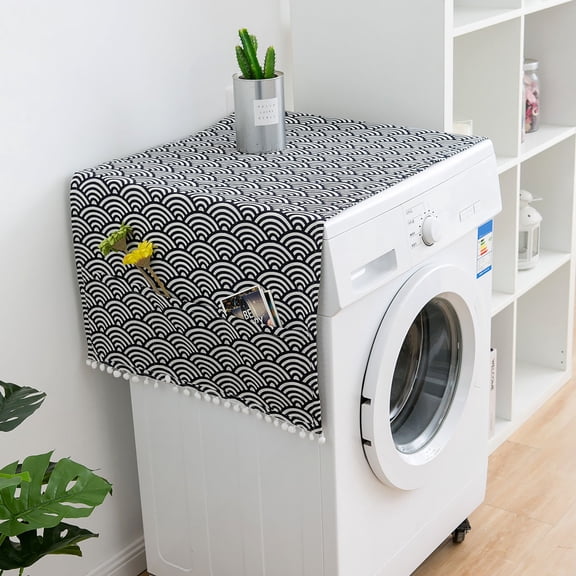 Karymi Bohemian Mediterranean Style Refrigerator Cover Cloth, Single Door Refrigerator Dusts Cover, Drum Washing Machine Cover Cloth Clearance Wal&mart Deals Remembrance Day
