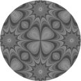 thumbnail image 1 of Ahgly Company Machine Washable Indoor Square Transitional Gunmetal Gray Area Rugs, 3' Square, 1 of 7
