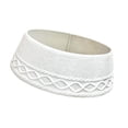 thumbnail image 1 of segolike 71cm Knitted Christmas Tree Collar Universal Fit Accessory Festive Tree Ring White, 1 of 9