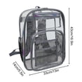 thumbnail image 2 of EGNMCR Transparent Backpack, Transparent Mini Backpack Beach Bag Backpack Transparent Jelly Bag Travel items, 2 of 2
