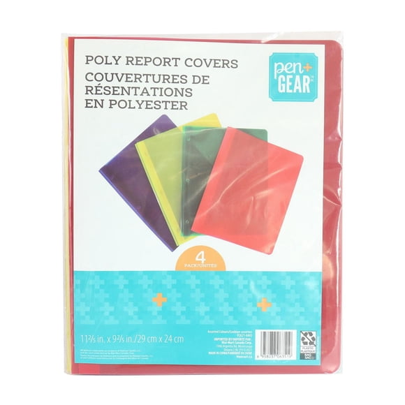 Pen+Gear 4Pcs Poly Report Cover