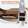 thumbnail image 4 of KFFKFF 2-Step Ladder with 330lbs Load Capacity, Foldable Steel Step Stool Featuring Broad Non-Slip Pedal, Robust Step Stool Suitable for Adults and Kids, Versatile for Home, Kitchen, Office, and RVs, 4 of 9