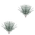 thumbnail image 1 of relayinert Lot de 12/lot Prix Bas Bouquet de Plantes Simulées à Haute Rentabilité Fil de Fer avec Plasticité Arbitraire Eucalyptus Vert Foncé Givre 2 Pcs, 1 of 6
