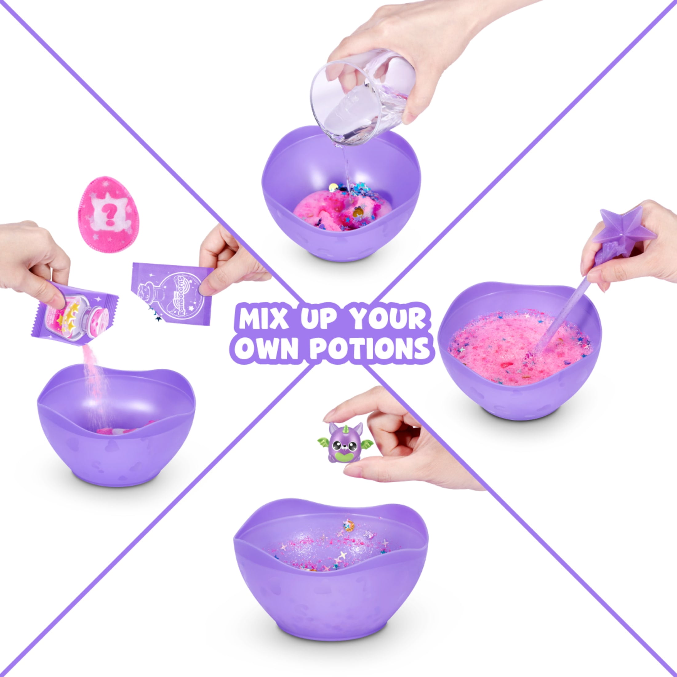 Rainbocorns Magic Potion Surprise Series 1 de ZURU – Peluche Surprise magique avec Booboocorn à collectionner, bijoux à faire soi-même et accessoires créatifs, jouet pour filles (3 ans et plus).