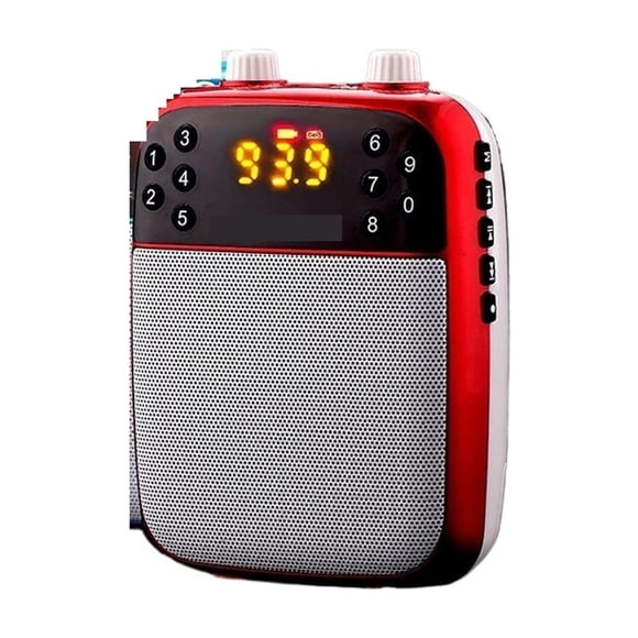 Wireless Megaphone Portable Voice Amplifier Teacher Guide Microphone Speaker 5W Support TF Card U Disk MP3 Player ,Clear and Reliable