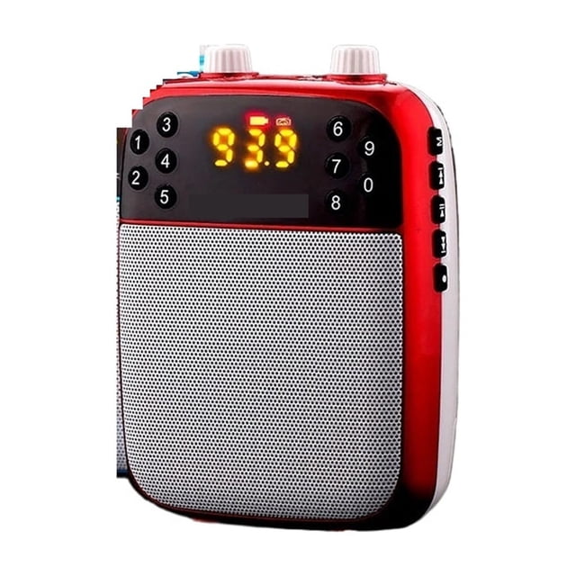 Wireless Megaphone Portable Voice Amplifier Teacher Guide Microphone Speaker 5W Support TF Card U Disk MP3 Player ,Clear and Reliable