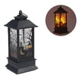 thumbnail image 1 of LED Halloween Candle Lantern Decoration with Skeleton Pumpkin Design - Portable Hanging Lamp PVC Material Safe for Kids Party Outdoor, 1 of 3